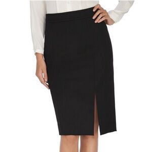 White House Black Market | Black Pencil Skirt, Front Slit